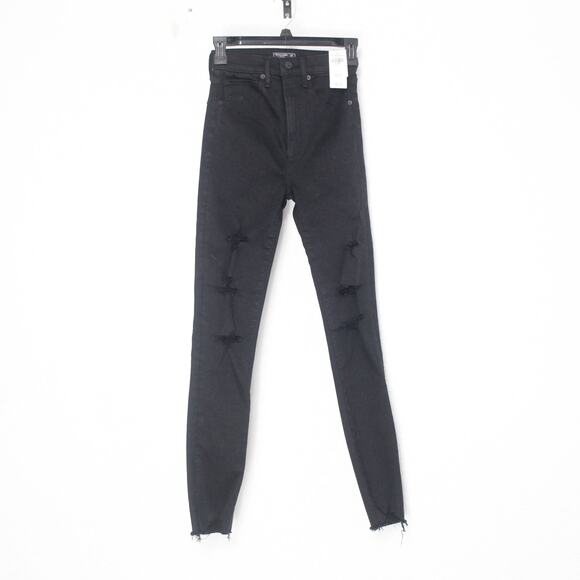 NWT Abercrombie & Fitch Ultra High Rise Super Skinny Ankle Jean Size 00 - Picture 1 of 7